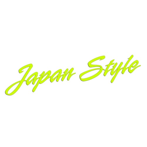 Naklejka JAPAN STYLE do Honda Subaru - JDM / Tuning - Na Auto / Szybę - żółty neon