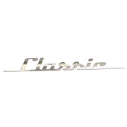 Naklejka na auto napis Classic retro vintage - na klapę bagażnika - chrom