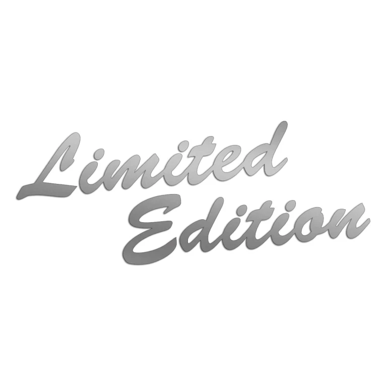 Naklejka LIMITED EDITION Napis - Edycja Limitowana - Na Auto / Szybę - srebrna