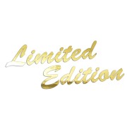 Naklejka LIMITED EDITION Napis - Edycja Limitowana - Na Auto / Szybę - złoty chrom
