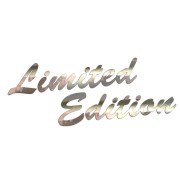 Naklejka LIMITED EDITION Napis - Edycja Limitowana - Na Auto / Szybę - chrom