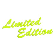 Naklejka LIMITED EDITION Napis - Edycja Limitowana - Na Auto / Szybę - żółty neon