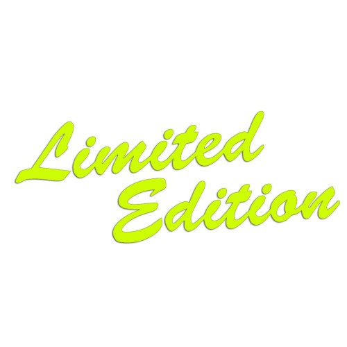 Naklejka LIMITED EDITION Napis - Edycja Limitowana - Na Auto / Szybę - żółty neon