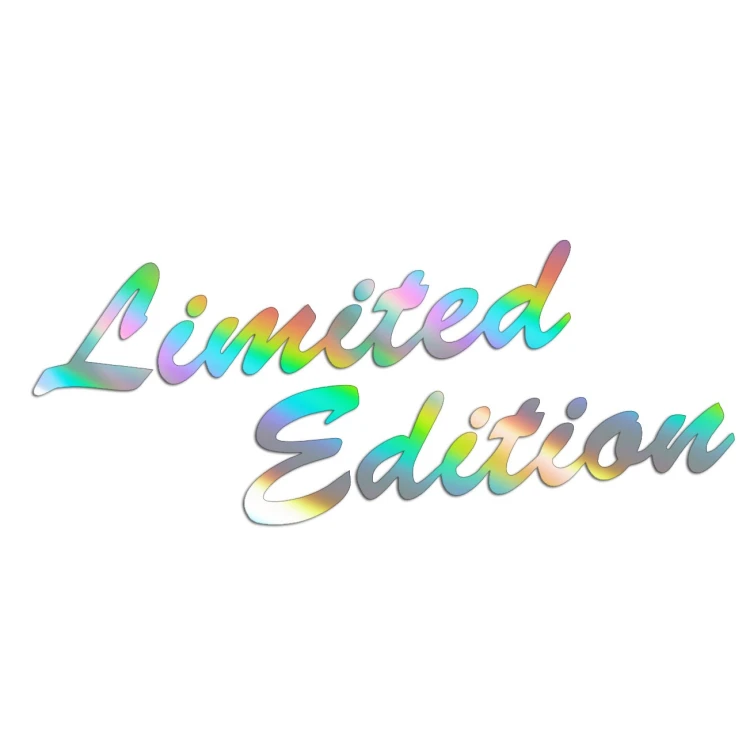 Naklejka LIMITED EDITION Napis - Edycja Limitowana - Na Auto / Szybę - holograficzna