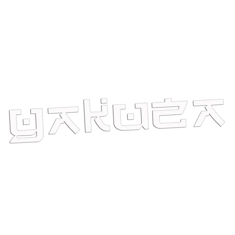Naklejka YAKUZA Napis Japoński - JDM / Tuning - Na Auto / Szybę - biała