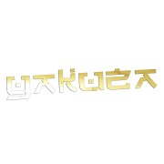 Naklejka YAKUZA Napis Japoński - JDM / Tuning - Na Auto / Szybę - złoty chrom