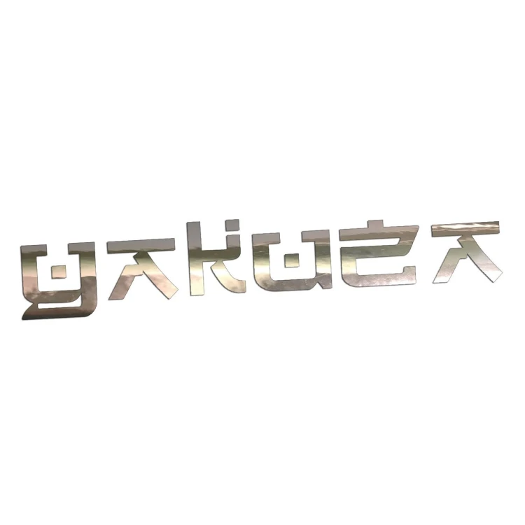 Naklejka YAKUZA Napis Japoński - JDM / Tuning - Na Auto / Szybę - chrom
