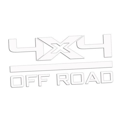 Naklejka 4x4 OFF ROAD - Auto Terenowe / SUV / Pickup - Na Auto - biała