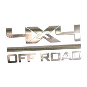 Naklejka 4x4 OFF ROAD - Auto Terenowe / SUV / Pickup - Na Auto - chrom