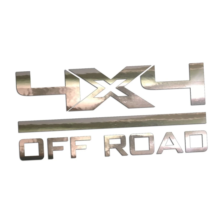 Naklejka 4x4 OFF ROAD - Auto Terenowe / SUV / Pickup - Na Auto - chrom