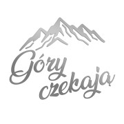 Naklejka GÓRY CZEKAJĄ - Pasmo Górskie / Kaligrafia - Camper / Auto - srebrna