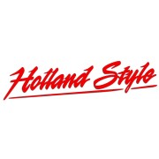 Naklejka HOLLAND STYLE ozdobny napis - Tuning Ciężarówek / TIR - Na Szybę / Kabinę - czerwona neon