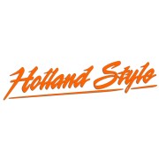 Naklejka HOLLAND STYLE ozdobny napis - Tuning Ciężarówek / TIR - Na Szybę / Kabinę - pomarańczowa neon