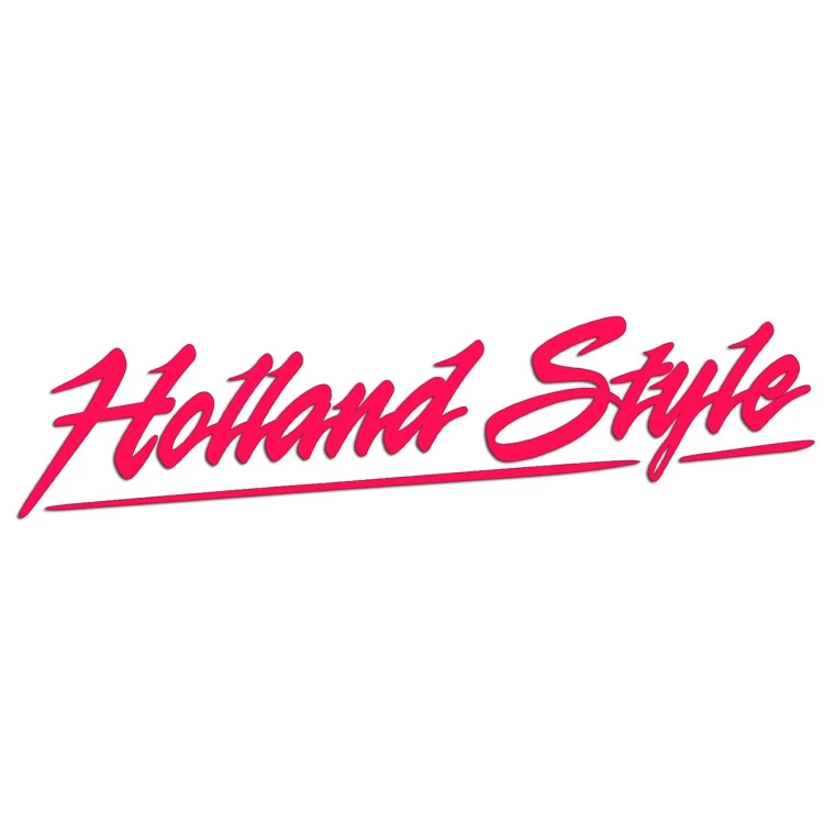 Naklejka HOLLAND STYLE ozdobny napis - Tuning Ciężarówek / TIR - Na Szybę / Kabinę - różowa neon