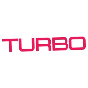 Naklejka TURBO Napis Sportowy - Auto Tuning / Doładowanie - Na Auto / Szybę - różowy neon