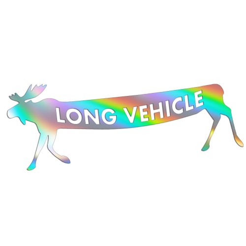 Holograficzna naklejka na auto Long Vehicle łoś Volvo Saab Scania wlepka