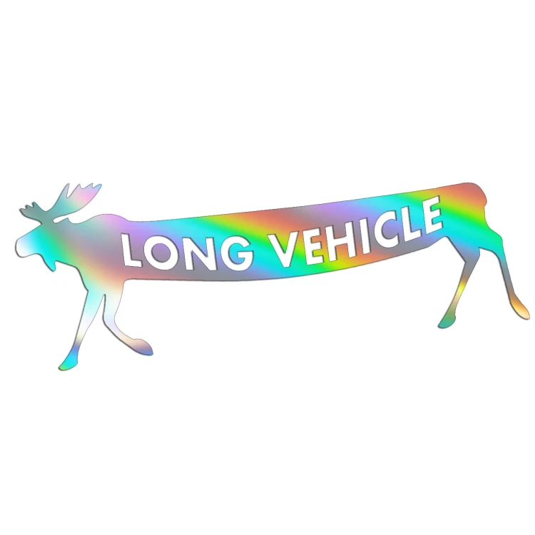 Holograficzna naklejka na auto Long Vehicle łoś Volvo Saab Scania wlepka