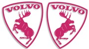 naklejka łoś volvo hd rozowa.jpg