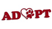 naklejka adopt adoptuj kot pies bordowa.jpg